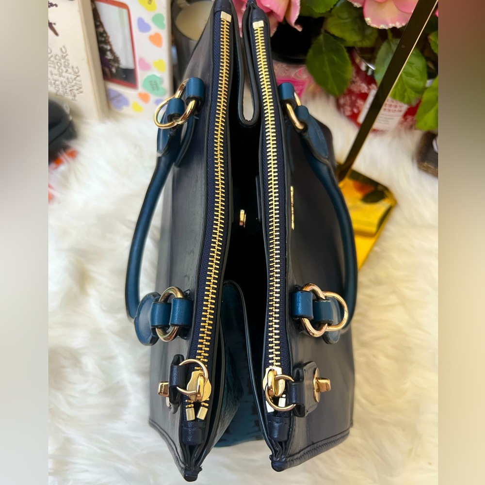 Coach Two Tone Blue Python Embossed With Double Z… - image 6